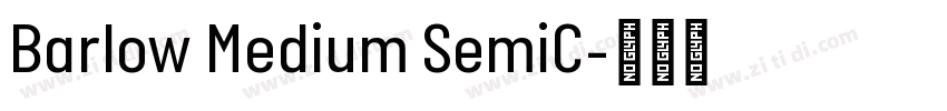 Barlow Medium SemiC字体转换